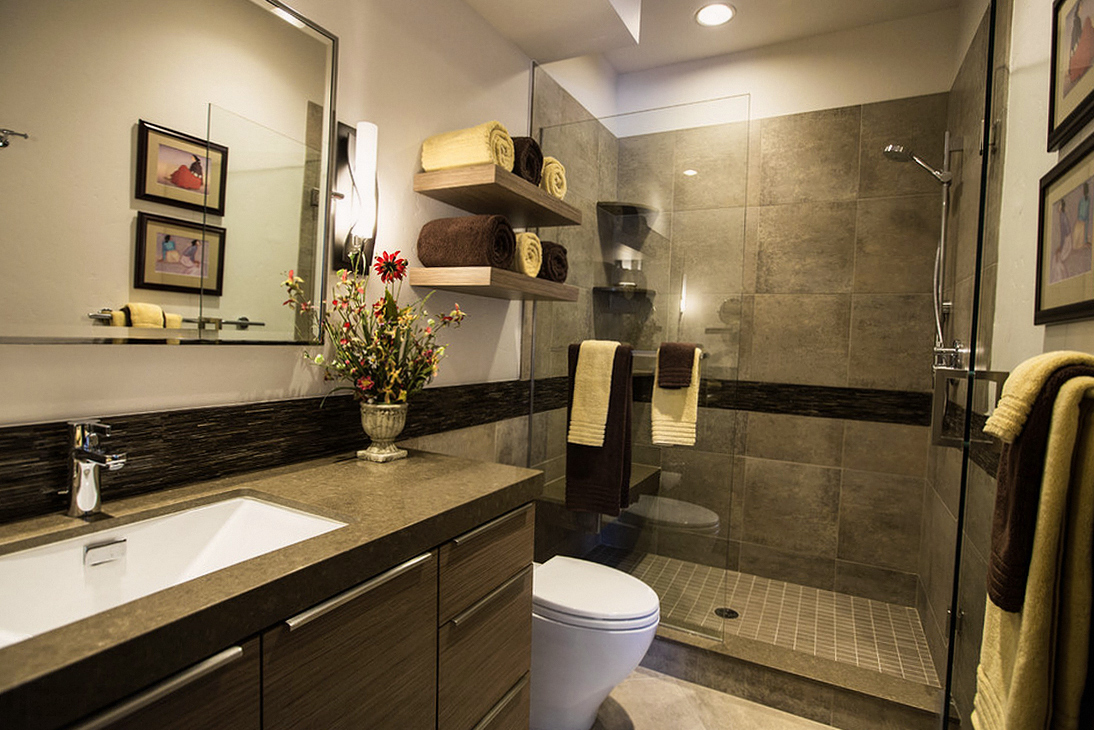 Интерьер ванной комнаты - фото коллекция дизайнерских идей.