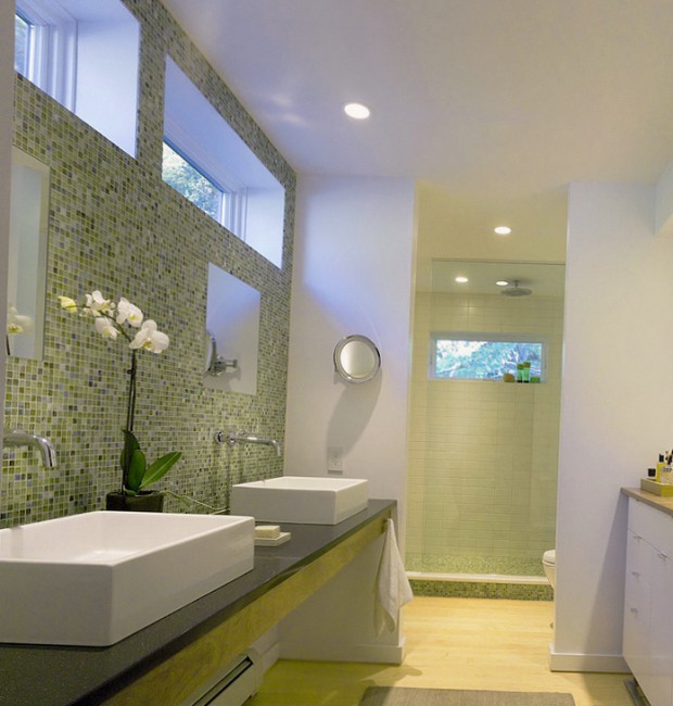 Мозайка в ванной комнате — отличное решение