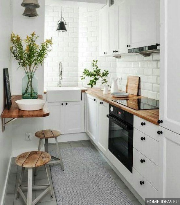 Дизайн маленькой кухни