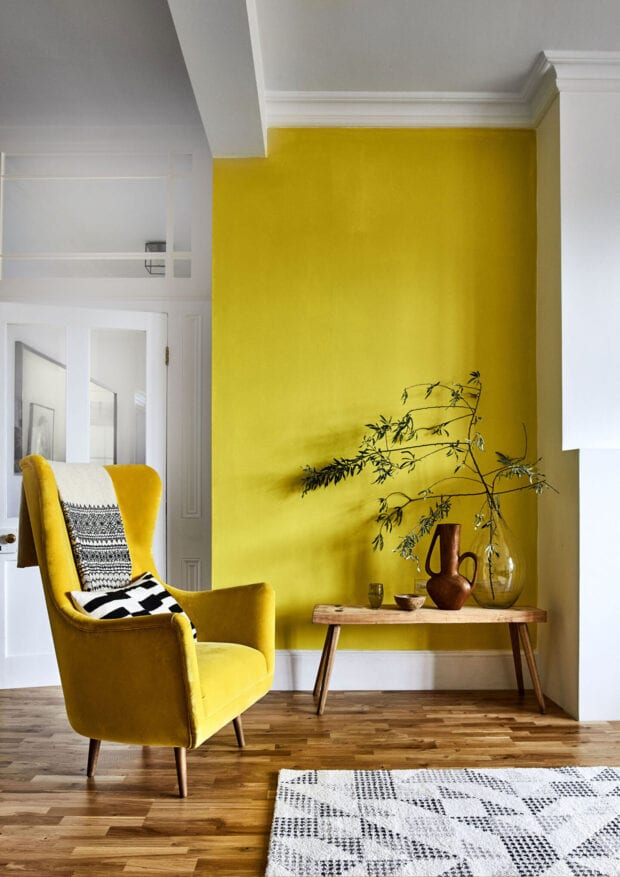 Желтый цвет в интерьере и его сочетания с другими цветами