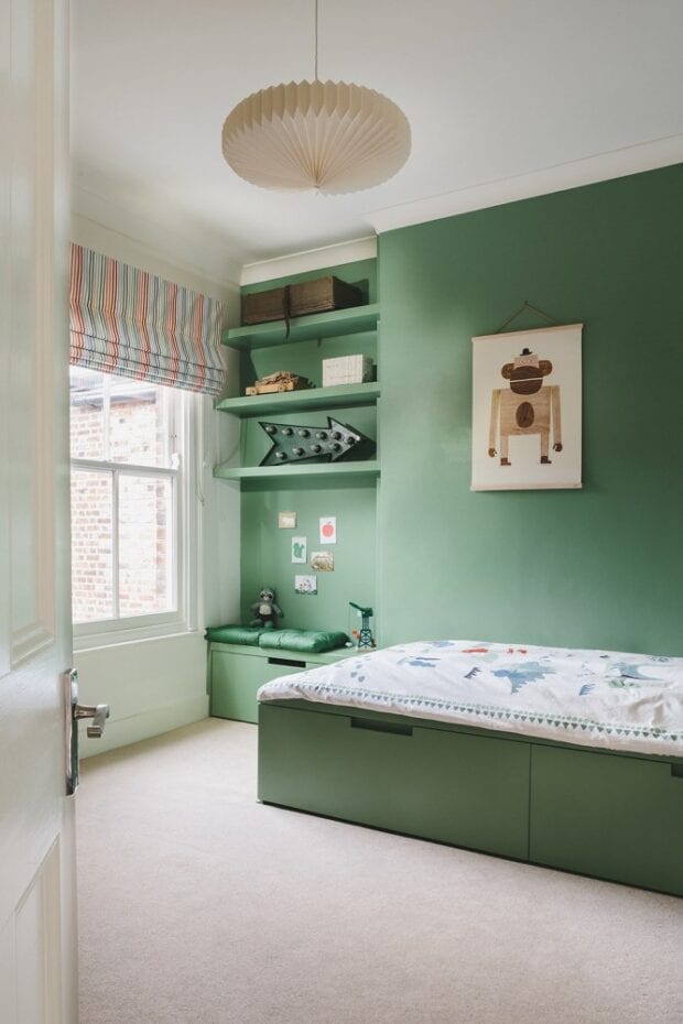 Зеленая детская комната (109 фото и 12 дизайнерских идей)