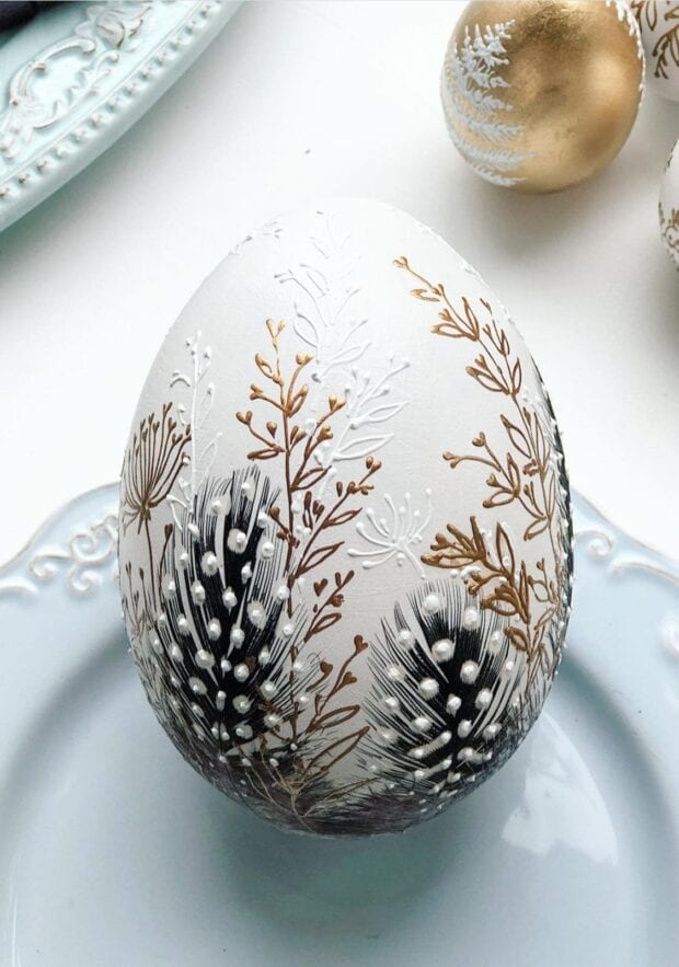 Как красиво покрасить яйца на Пасху