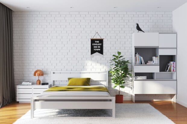 Дизайн спальни в современном стиле в светлых тонах