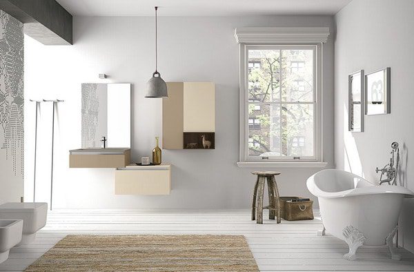 Скандинавский дизайн ванной комнаты