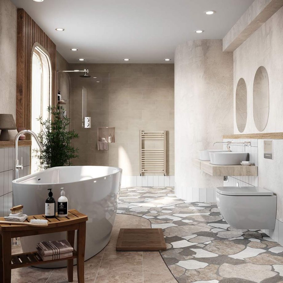 40 идей оформления плиткой ванной комнаты