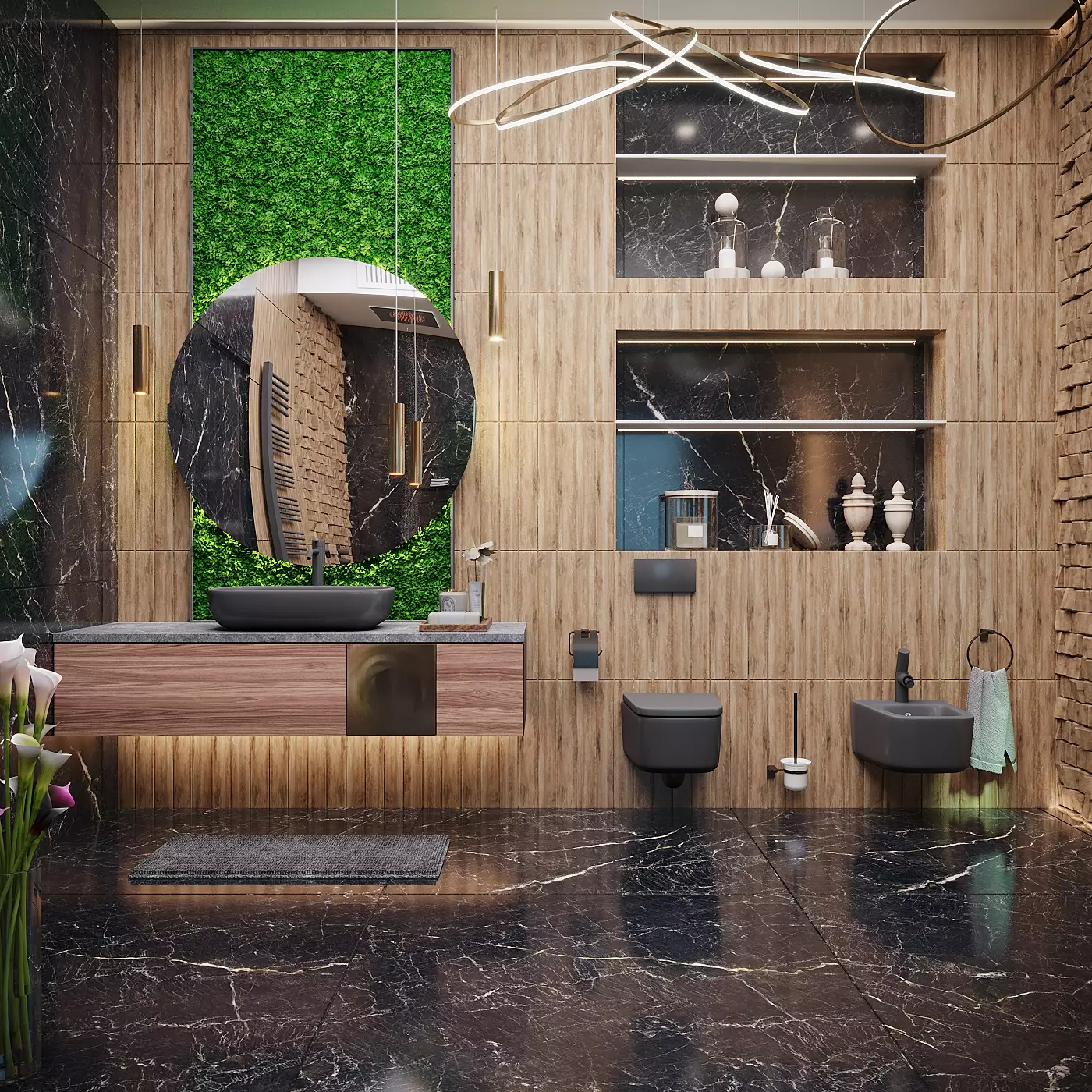 Модный дизайн ванной комнаты: тренды 2023 года